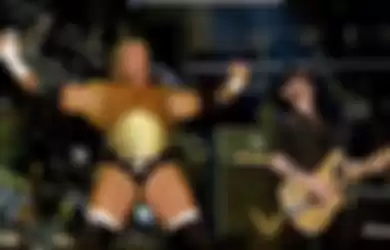 Pegulat WWE Triple H berada satu panggung bersama Motorhead