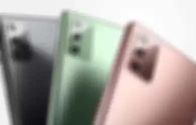 Tiga varian warna Samsung Galaxy Note20 Series. 