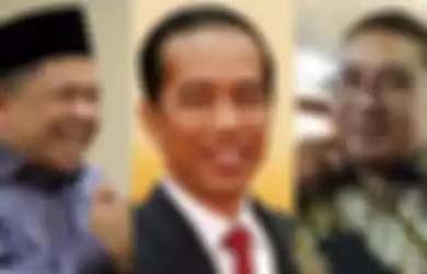 Presiden Jokowi, Fahri Hamzah dan Fadli Zon.