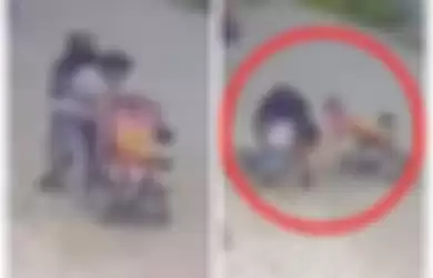 Lagi Asik Dorong Kereta Bayinya, Wanita Ini Malah Jadi Korban Begal Payudara, Detik- detik Aksi Bejat Pelaku Pun Sempat Terekam CCTV