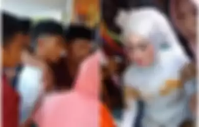 Viral video mempelai pria ketakutan lihat wajah mempelai wanita yang sudah dandan maksimal sampai buat pangling.