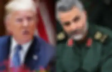 Donald Trump dan Qasem Soleimani.