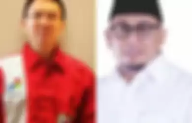 Foto meme Ahok dan Andre Rosiade, anak buah Ketum Partai Gerindra, Prabowo Subianto.