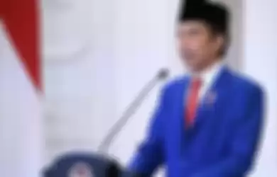 Jokowi menyampaikan pidato perdananya dalam Sidang Majelis Umum (SMU) ke-75. 