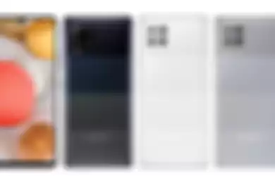 Render foto varian warna lain dari Samsung Galaxy A42.