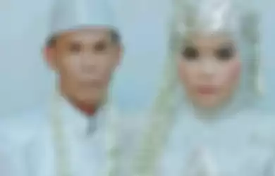 Pernikahan beda usia Abah Sarna dan Noni di Subang, Jawa Barat