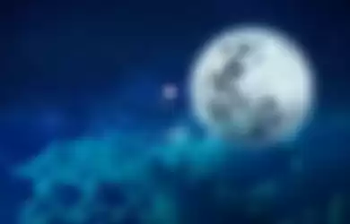 ilustrasi blue moon