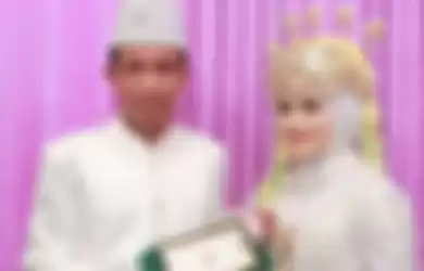 Viral pengantin pria disebut mirip Presiden Jokowi