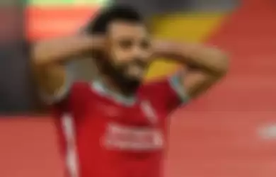 Perayaan gol Mohamed Salah setelah mencatatkan hat-trick pada laga Liverpool kontra Leeds. 