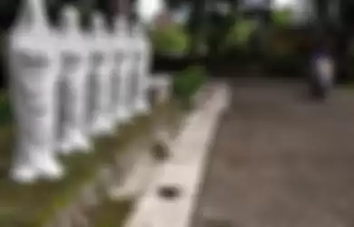 Penampakan patung 'misterius' di kampus ISI Yogyakarta