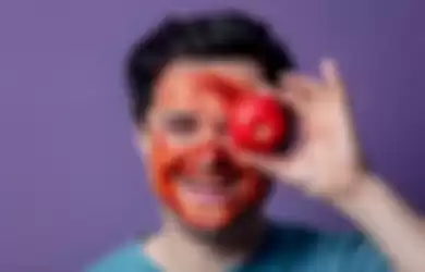Ilustrasi masker tomat