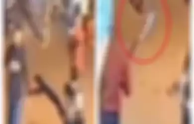 Viral Detik-detik Sekelompok Pemuda Serang Warga Terekam CCTV, Ada yang Bawa Celurit 1 Meter, Netizen: Pulang Nak, di Penjara itu Gak Enak Kasian Emak Bapak!