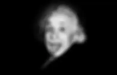 Foto Albert Einstein menjulurkan lidahnya yang legendaris