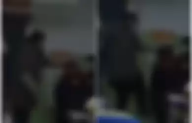 Video viral rekam detik-detik seorang guru tampar salah satu siswanya yang terlambat masuk kelas.