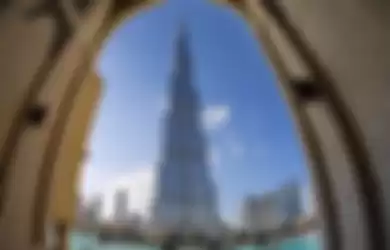 Ilustrasi Uni Emirat Arab - Burj Khalifa di Dubai.