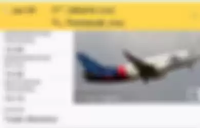 Ilustrasi cara lacak pesawat online via aplikasi Flightradar24 di smartphone untuk permudah ketahui kondisi penerbangan. (On pict: Sriwijaya Air penerbangan SJ812). 