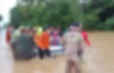  Banjir Kalimantan Selatan (Kalsel) pada Jumat (15/1/2021).