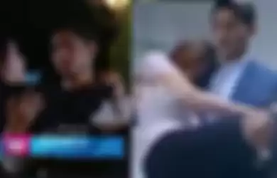 Adegan Amanda Manopo digendong Arya Saloka di sinetron Ikatan Cinta  