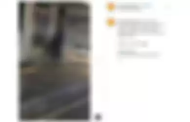 tangkapan layar akun Instagram info_jakartapusat Video viral yang merekam adegan pasangan berbuat mesum di sebuah halte di Jalan Kramat Raya, Senen, Jakarta Pusat.