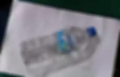 Lukisan viral botol Aqua asli