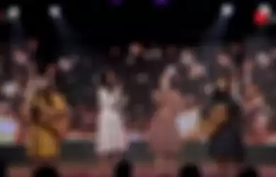 Tangkapan layar live streaming penampilan terakhir JKT48 Acoustic di teater (29/1/2021)