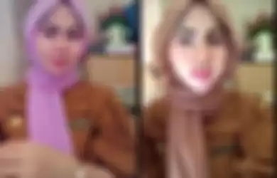 viral seorang PNS berdandan ala Barbie