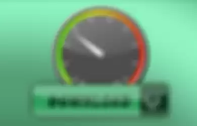 Ilustrasi test kecepatan internet.
