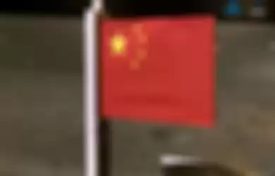 Ilustrasi China mendarat di bulan.