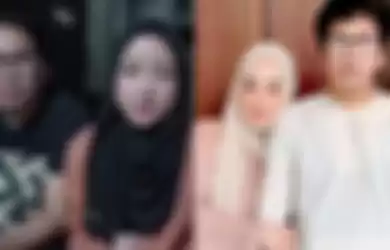 Kolase foto Ayus Sabyan dan Nissa Sabyan (kiri), Ririe Fairus dan Ayus Sabyan (kanan). 