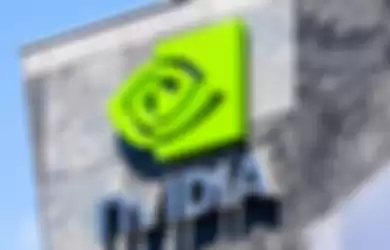 August 9, 2019 Santa Clara / CA / USA - The NVIDIA logo and symbol displayed on the facade of one of their office buildings located in the Company's campus in Silicon Valley