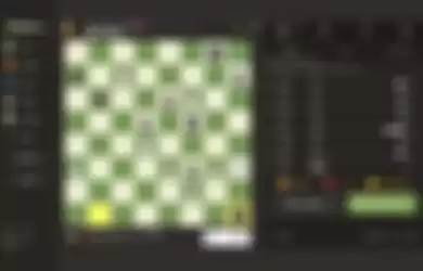 Ilustrasi pertandingan Chess.com antara Dewa_Kipas dan GothamChess.