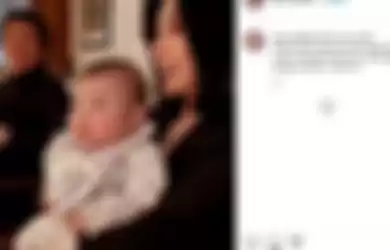Ekspresi Reino Barack melihat Syahrini gendong bayi