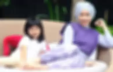 Venna Melinda dan anak angkatnya, Vania Athabina.