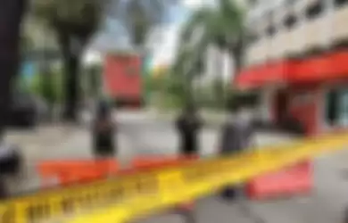 Lokasi Gereja Katedral Makassar usai insiden bom bunuh diri