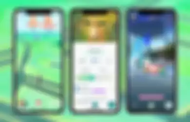 Ilustrasi Pokemon Go di perangkat iPhone