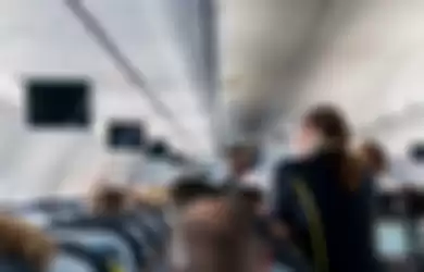 (Ilustrasi) Seorang penumpang pesawat harus dikurung di toilet selama perjalanan