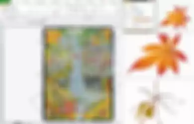 Proses di balik lukisan yang ia Tatsuo buat menggunakan Microsof Excel.
