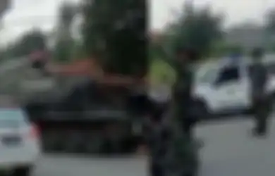 'Yang Mudik Siap-siap Dibom', Viral Video Penyekatan Mudik Lebaran 2021 Gunakan Tank TNI, Ini Faktanya