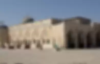 Masjid Al Aqsa yang berada di Kota Tua Yerusalem.