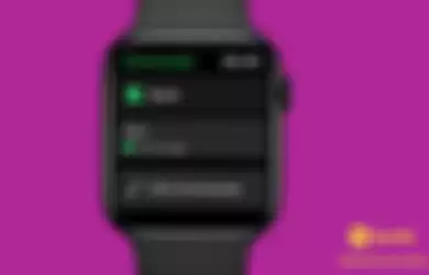 Ilustrasi Spotify di Apple Watch