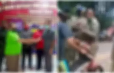 Video viral oknum satpol pp tampar pedagang berujung damai