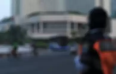 Uji coba Kegiatan Road Bike 7-11 Juni 20201, di jalan Sudirman-Thamrin, Jakarta.
