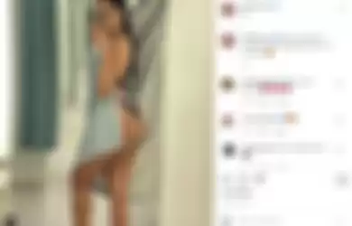 Postingan Millen Cyrus yang memamerkan lekuk tubuh seksinya.