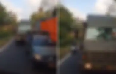 'Aku Nggak Bakal Minggir', Ucap Sopir Truk yang Tak Mau Berikan Jalan ke Rombongan Alutsista TNI, Sebenarnya Bagaimana Aturannya?