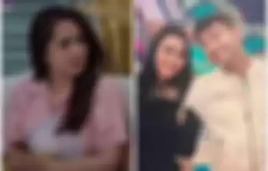 Nagita Slavina bereaksi saat melihat video lawas Ayu Ting Ting joget dempet-dempetan dengan Raffi Ahmad.