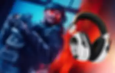 Ilustrasi headset gaming Razer x Ubisoft dengan nama seri BlackShark V2 Pro - Six Siege Special Edition