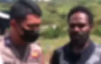 Mantan anggota KKB Papua pimpinan Purom Wenda, Delison Talenggeng (kanan). 