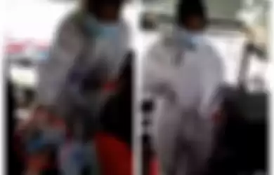 Viral video seorang wanita jual surat bebas Covid-19 seharga Rp 90 ribu di sebuah bus.