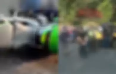 Kecelakaan tabrakan antara moge Kawasaki ER-6 dengan Honda BeAT di Bintaro