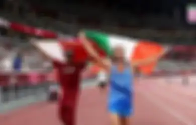 'Saya Masih Tidak Percaya Itu Terjadi', Momen Dramatis di Cabor Lompat Tinggi Putra Olimpiade Tokyo, Ketika Atlet Qatar dan Italia Lebih Memilih Berbagi Medali Emas